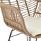 Manhattan Comfort Antibes 1.0 Steel Rattan 3-Piece Patio Conversation Set with Cushions in Cream OD-CV010-CR - alternate 7